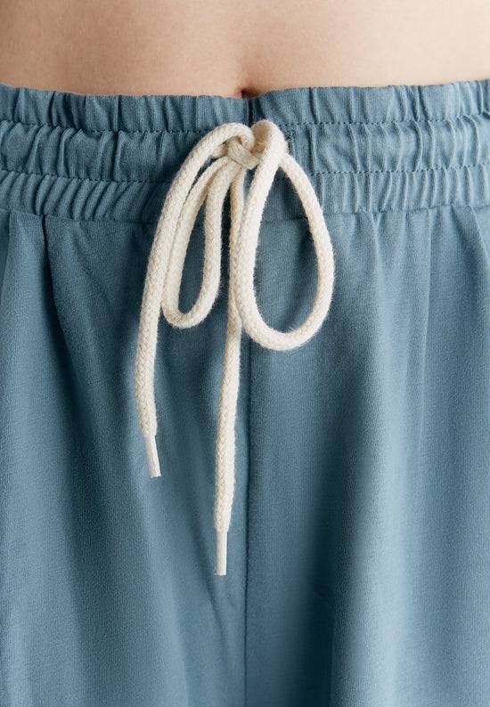 Leela Cotton 1440-066 | Pyjama-Shorts - Gobelin Blau Super Rabatt