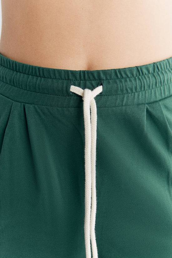 Leela Cotton 1440-067 | Pyjama-Shorts - Tannennadel Riesige Rabatte