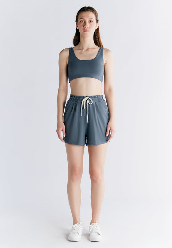 Leela Cotton 1440-068 | Pyjama-Shorts - Dunklerschiefer Angebote