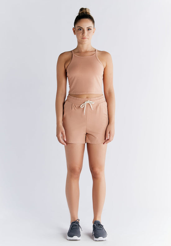 Leela Cotton 1217-070 | Crop-Top - Café Crema Limitierter Zeitrabatt