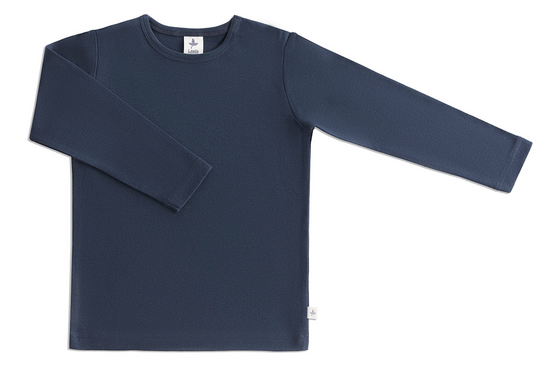 Leela Cotton 2060 ID | Baby Basic Langarmshirt - Indigo Fabrik Onlineshop