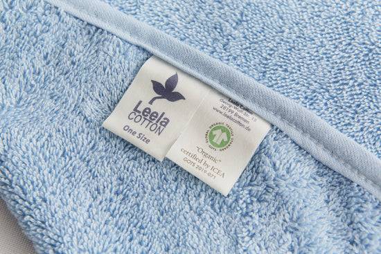 Leela Cotton 2400T | Baby Badehandtuch - Hellblau Flash Sale