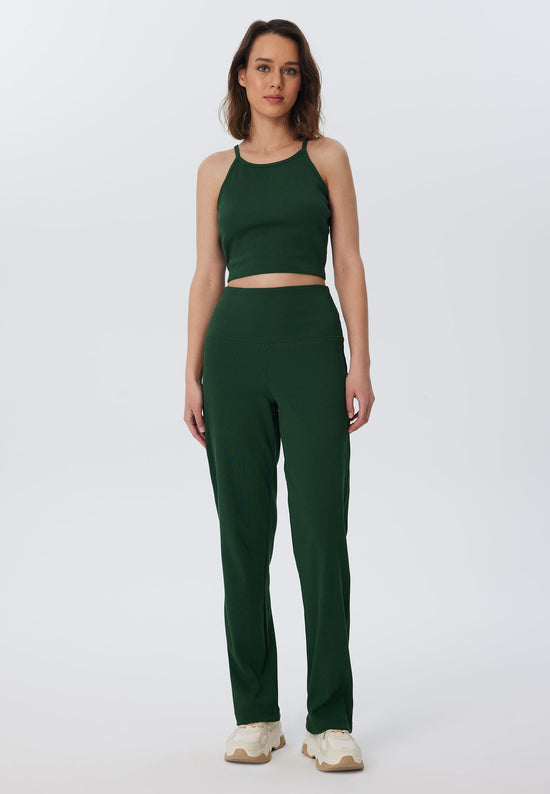 Leela Cotton 4071-067 | Ripp Hose - Tannennadel Black Friday