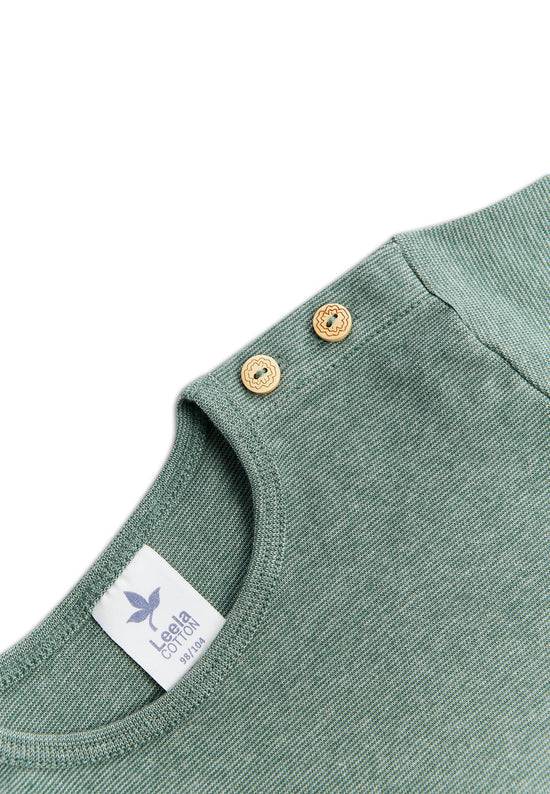 Leela Cotton 2010 TS | Basic Kurzarmshirt - Tannennadel/Salbei Riesige Ersparnisse