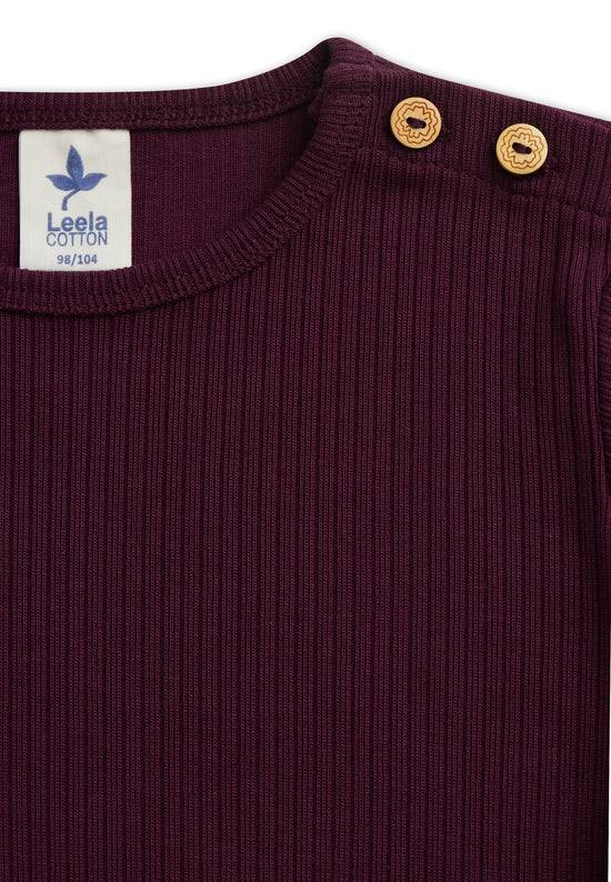 Leela Cotton 2068 AU | Ripp-Shirts - Aubergine Wochenangebot