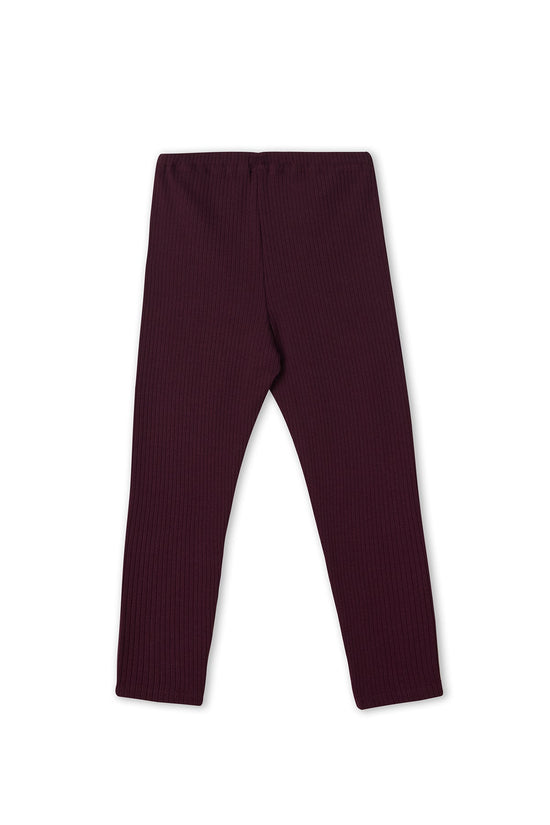 Leela Cotton 2052 AU | Ripp-Leggings - Aubergine Letzte 3 Tage