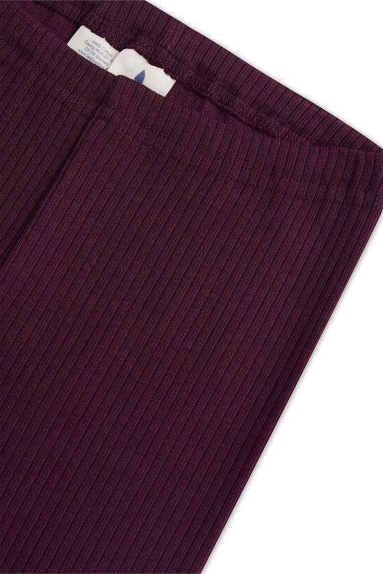 Leela Cotton 2052 AU | Ripp-Leggings - Aubergine Letzte 3 Tage