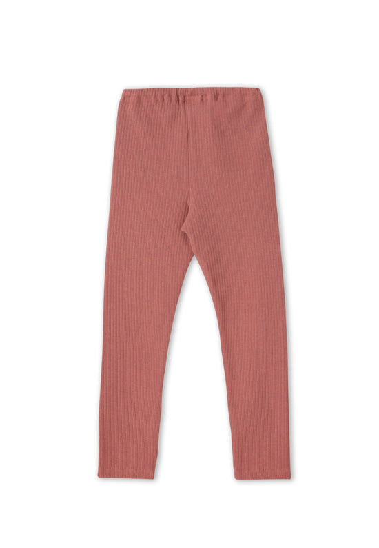 Leela Cotton 2052 WR | Ripp-Leggings - Dunkel Mauve Neueste Stile