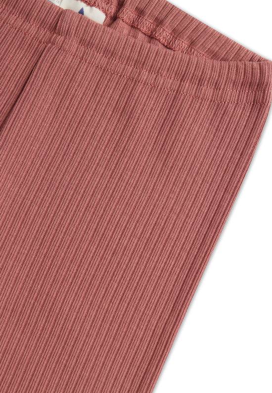Leela Cotton 2052 WR | Ripp-Leggings - Dunkel Mauve Neueste Stile