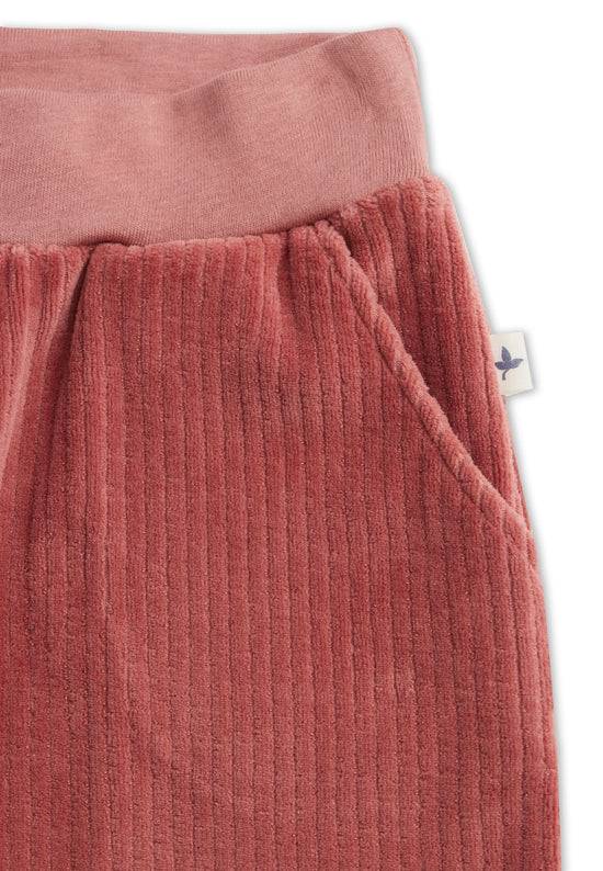 Leela Cotton 2172 WR | Kinder Cordhose schmaler Bund - Dunkel Mauve Fabrikladen