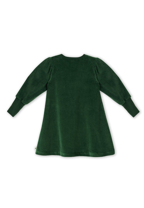 Leela Cotton 2624 TL | Cordkleid - Tannennadel Begrenzt auf 3 Tage