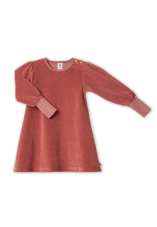 Leela Cotton 2624 WR | Cordkleid - Dunkel Mauve