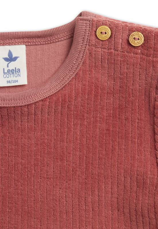Leela Cotton 2624 WR | Cordkleid - Dunkel Mauve Speichern exportieren