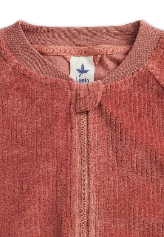 Leela Cotton 2696 WR | Cord Baseballjacke - Dunkel Mauve 2025
