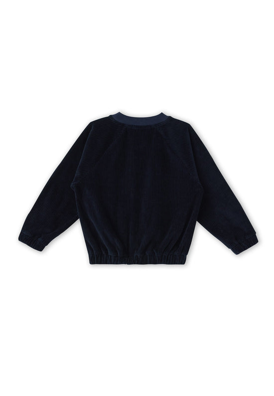 Leela Cotton 2696 AB | Cord Baseballjacke- Nachtblau Outlet