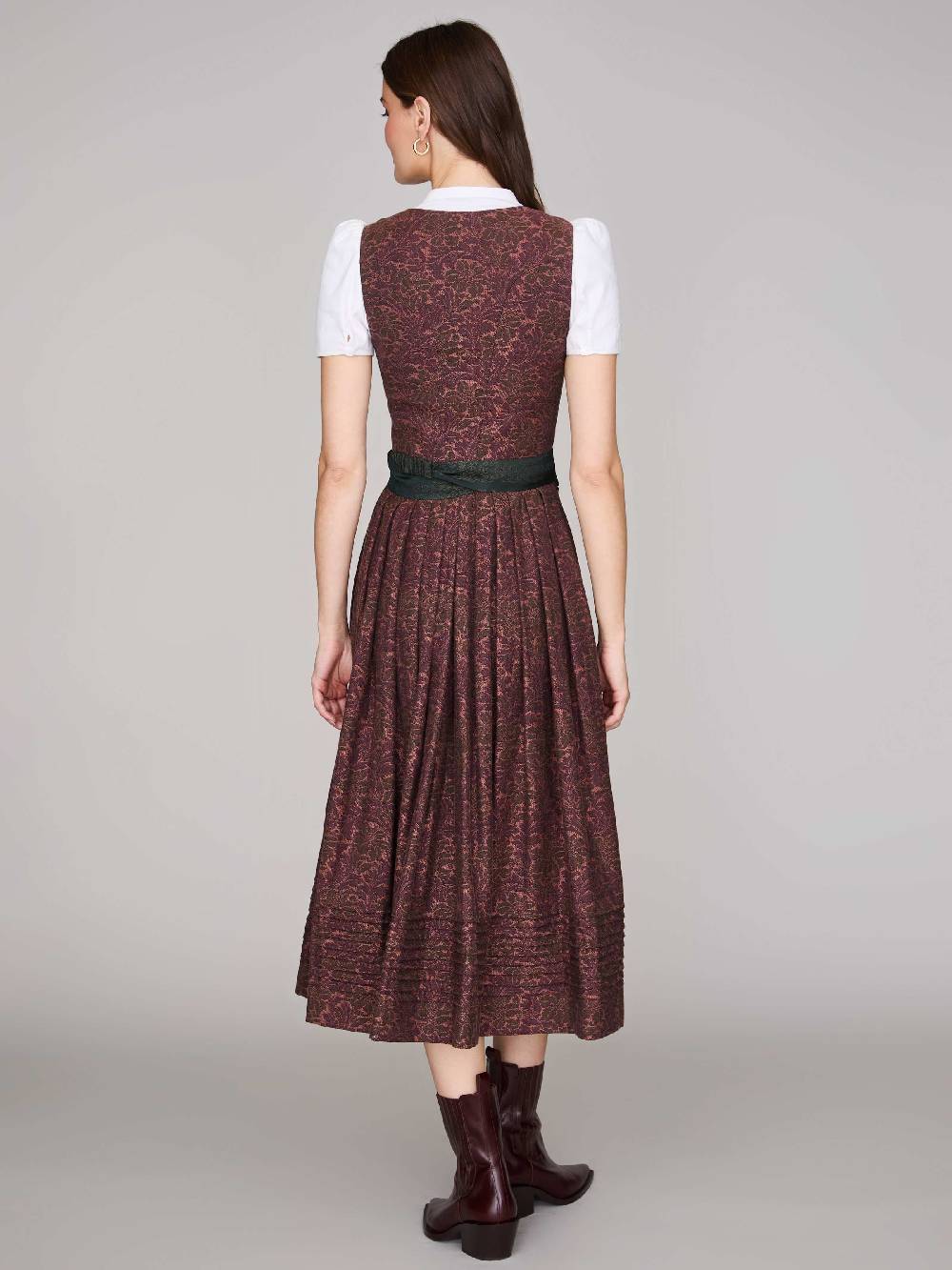 Limberry Dirndl in Korall mit floralem Muster - MONIKA KORALLE Black Friday