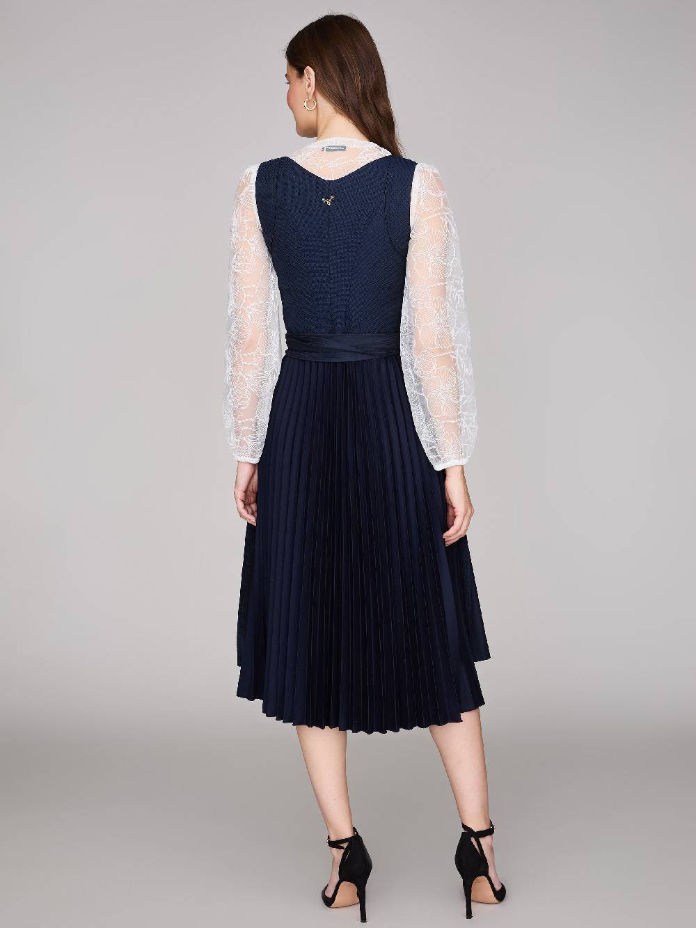 Limberry Royalblaues Dirndl mit plissiertem Rock - HEDI PLISSEE ROYAL BLUE Jubiläumsangebot