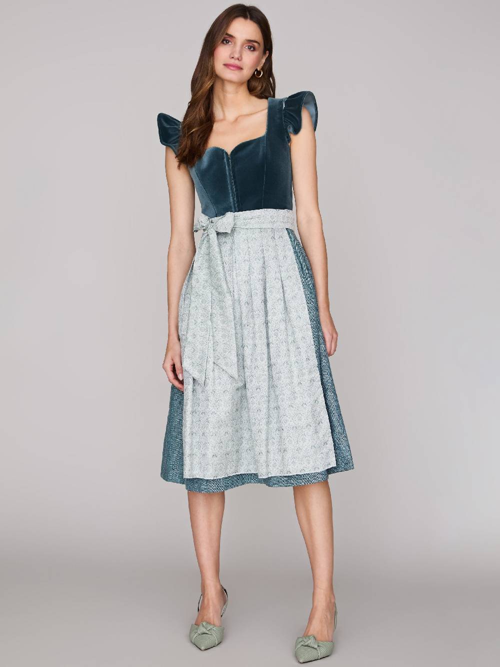 Limberry Samtdirndl mit abknöpfbarem Arm - MELISSA EUCALYPTUS Zeitlich begrenztes Angebot