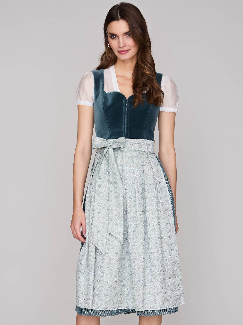 Limberry Samtdirndl mit abknöpfbarem Arm - MELISSA EUCALYPTUS Zeitlich begrenztes Angebot