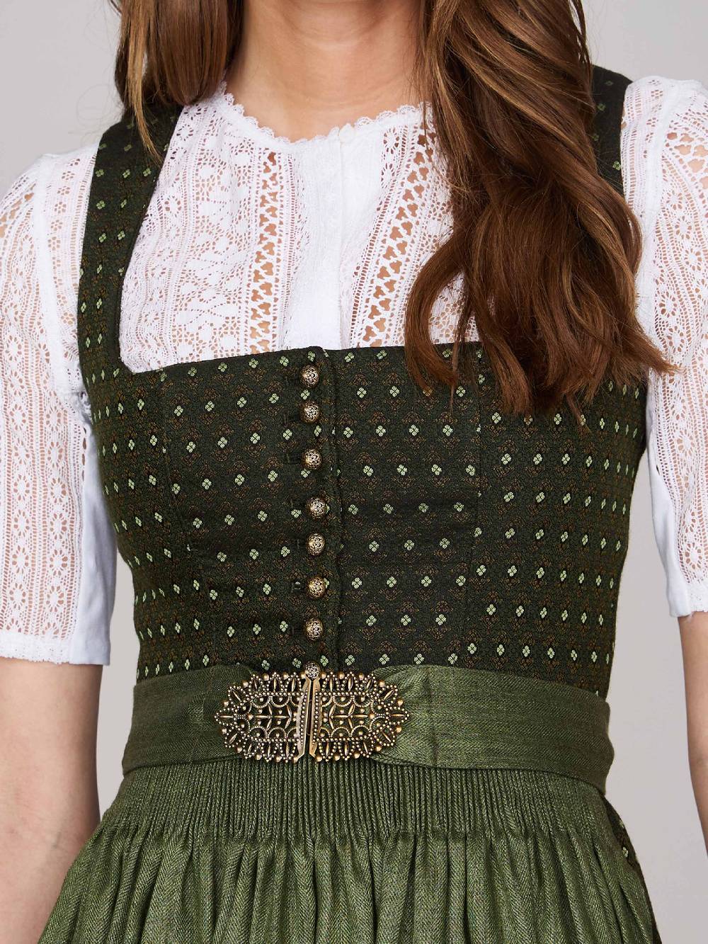 Limberry Grünes Dirndl mit Streublumenmuster - MONIKA JAGDGRÜN Bestseller