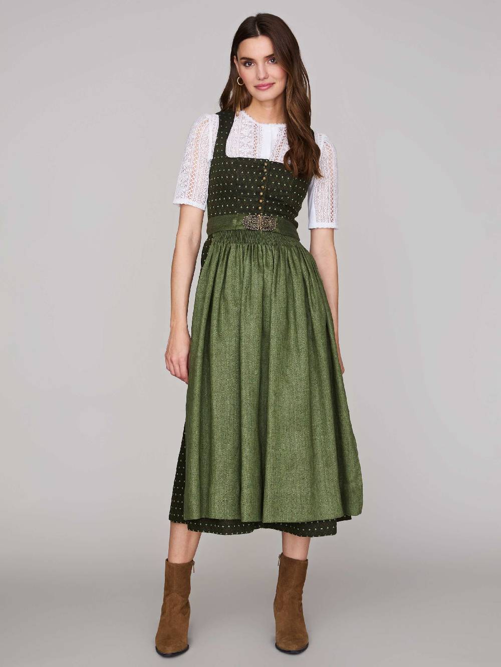 Limberry Grünes Dirndl mit Streublumenmuster - MONIKA JAGDGRÜN Bestseller