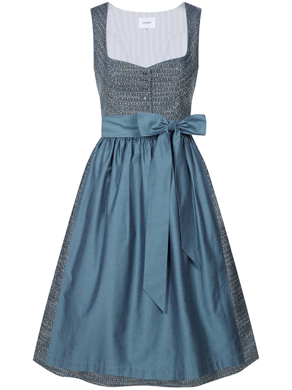 Limberry Blaues Dirndl mit Knöpfen - JOSIE STORMY SKY Sonderangebote