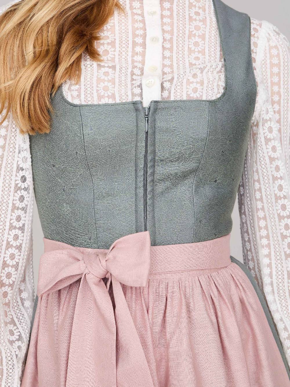 Limberry Salbeigrünes Dirndl mit floralem Muster - CECILY AGAVE GREEN Tiefpreis