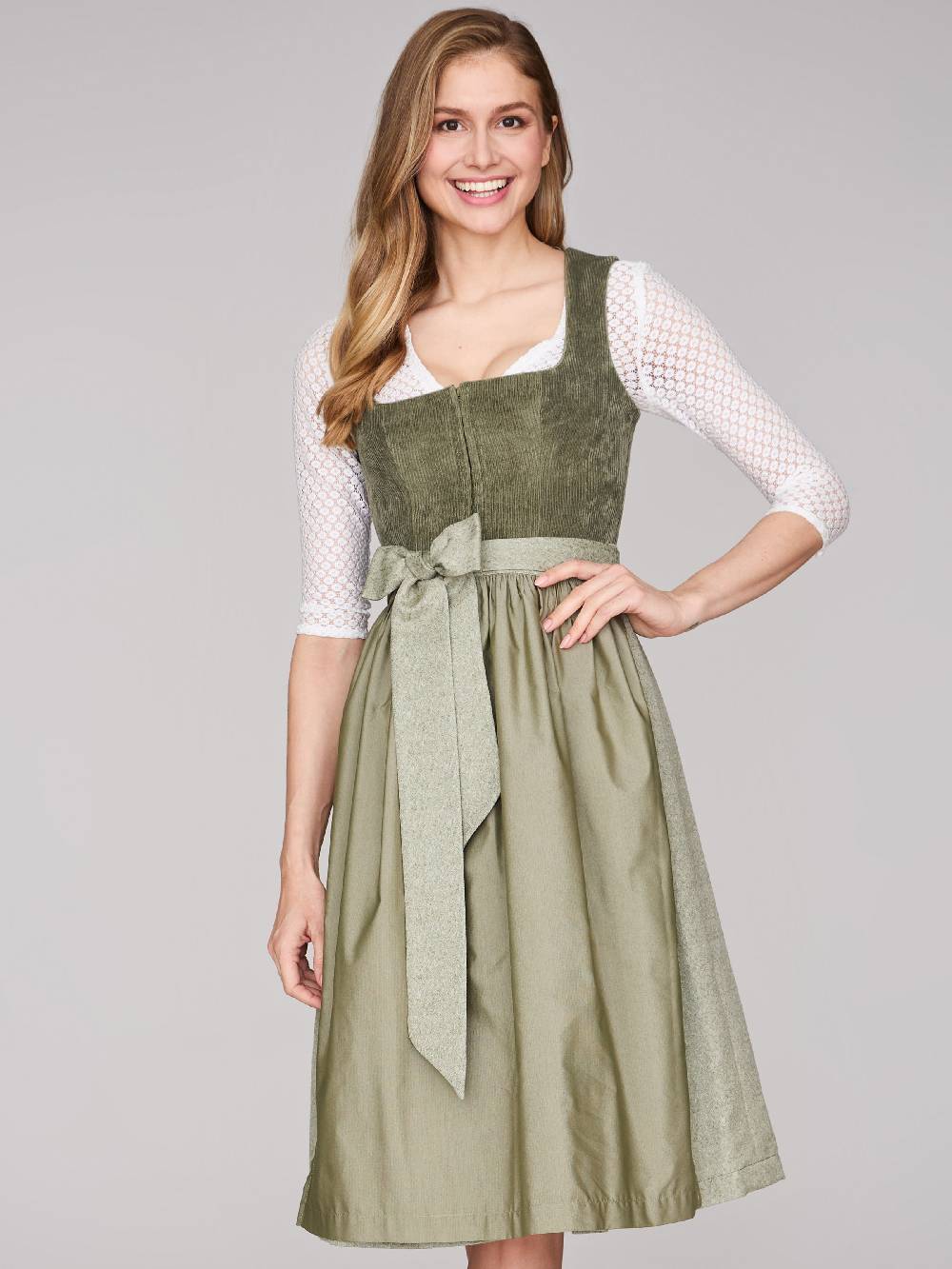Limberry Grünes Dirndl mit Cord-Mieder - TIA KALAMATA GREEN JETZT KAUFEN