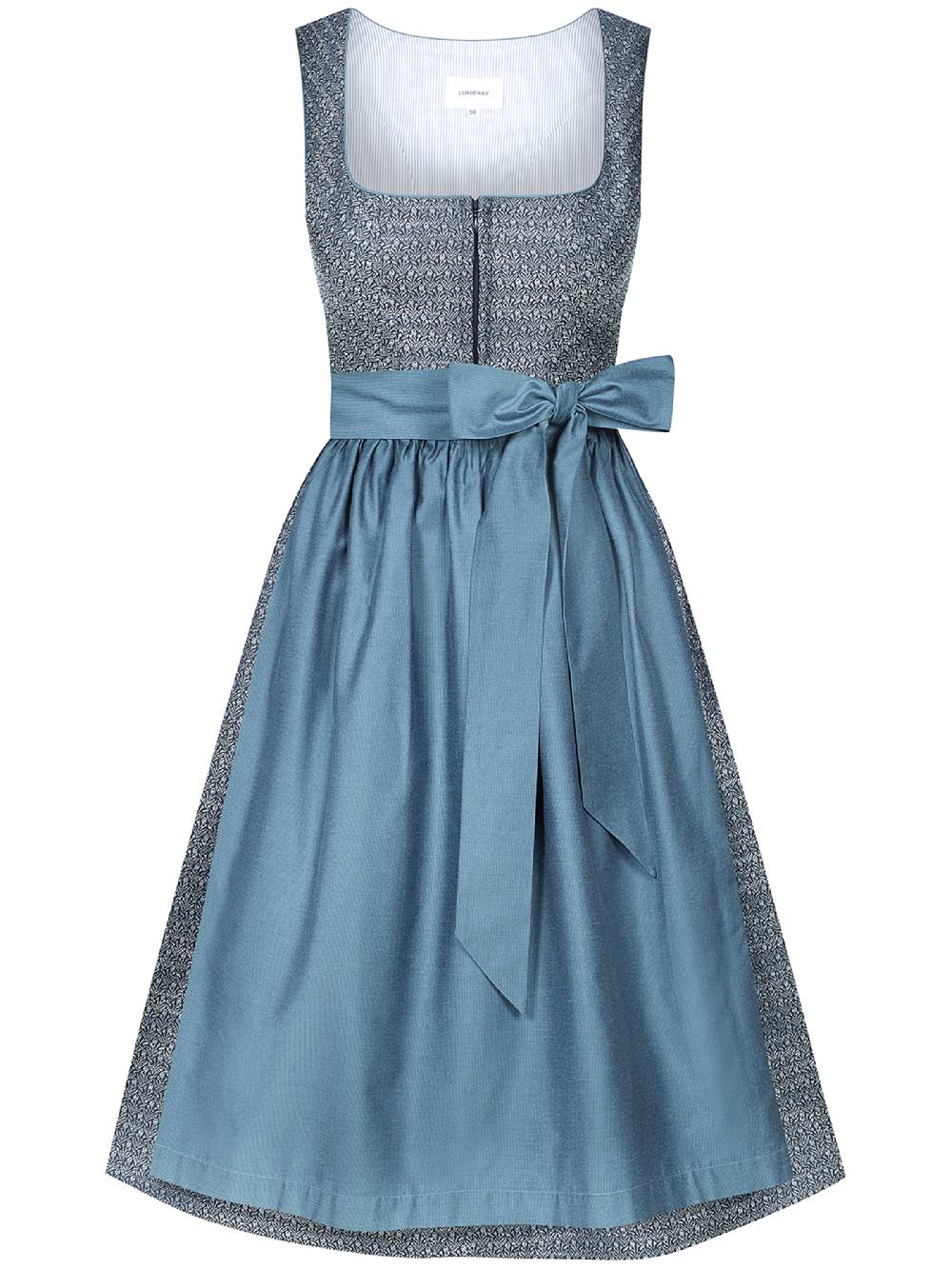 Limberry Dunkelblaues Dirndl mit floralem Muster - ORLA STORMY SKY Bis zu 60% Rabatt