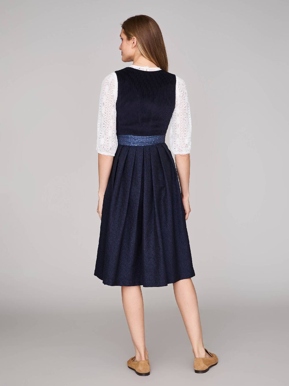 Limberry Dunkelblaues Dirndl mit Cord-Mieder - TIA NIGHT SKY Riesige Rabatte