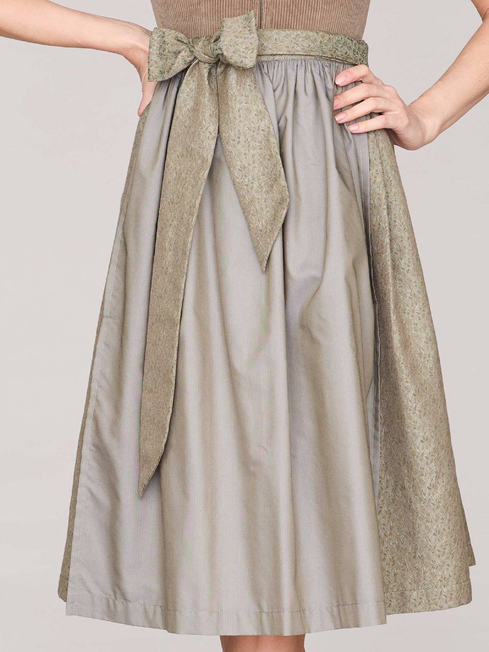 Limberry Braunes Dirndl mit Cord-Mieder - TIA DESERT TAUPE Clearance-Verkauf