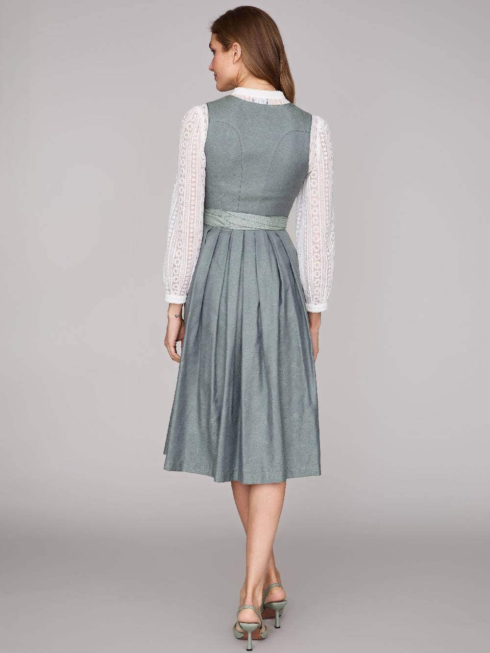 Limberry Salbeigrünes Dirndl mit Knöpfen - FELICITY AGAVE GREEN Im Verkauf