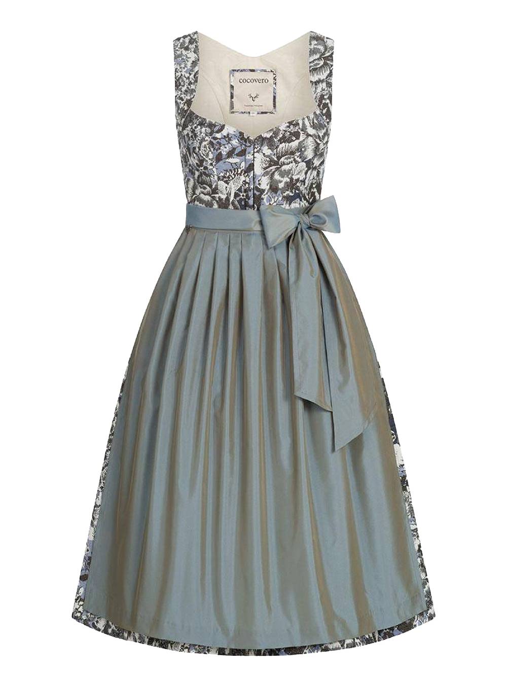 Limberry Dirndl mit floralem Allover Muster - ANNELIE BLUE FLOWER Rabatte dieses Monats