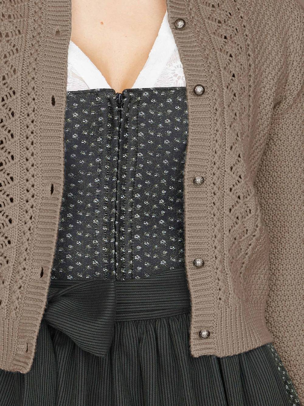 Limberry Strickjacke in dunklem Beige - EVI 2025
