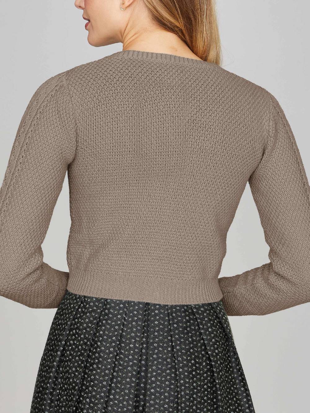 Limberry Strickjacke in dunklem Beige - EVI 2025