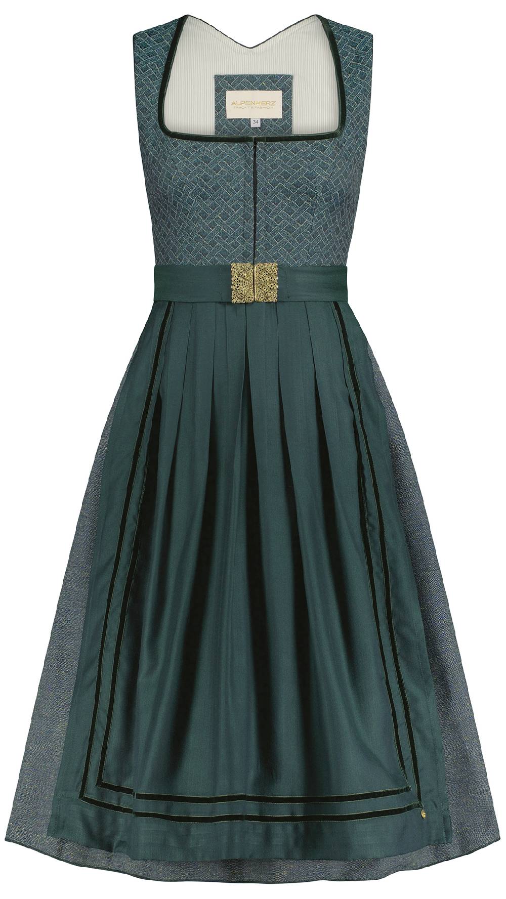 Limberry Gemustertes Dirndl in Petrol - REGINA Hotsell