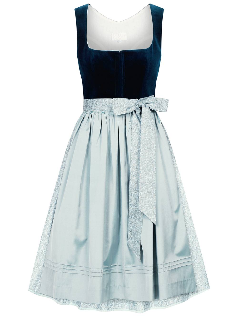 Limberry Mintfarbenes Dirndl mit Samt-Mieder - MIMI im Angebot