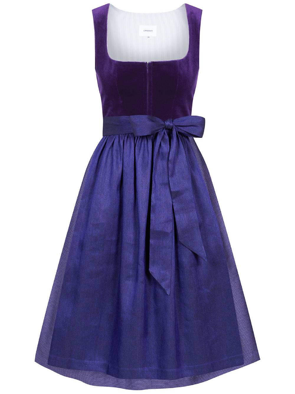 Limberry Lila-farbenes Dirndl mit Samt-Mieder - SOFIA PURPLE VELVET Fabrik Onlineshop