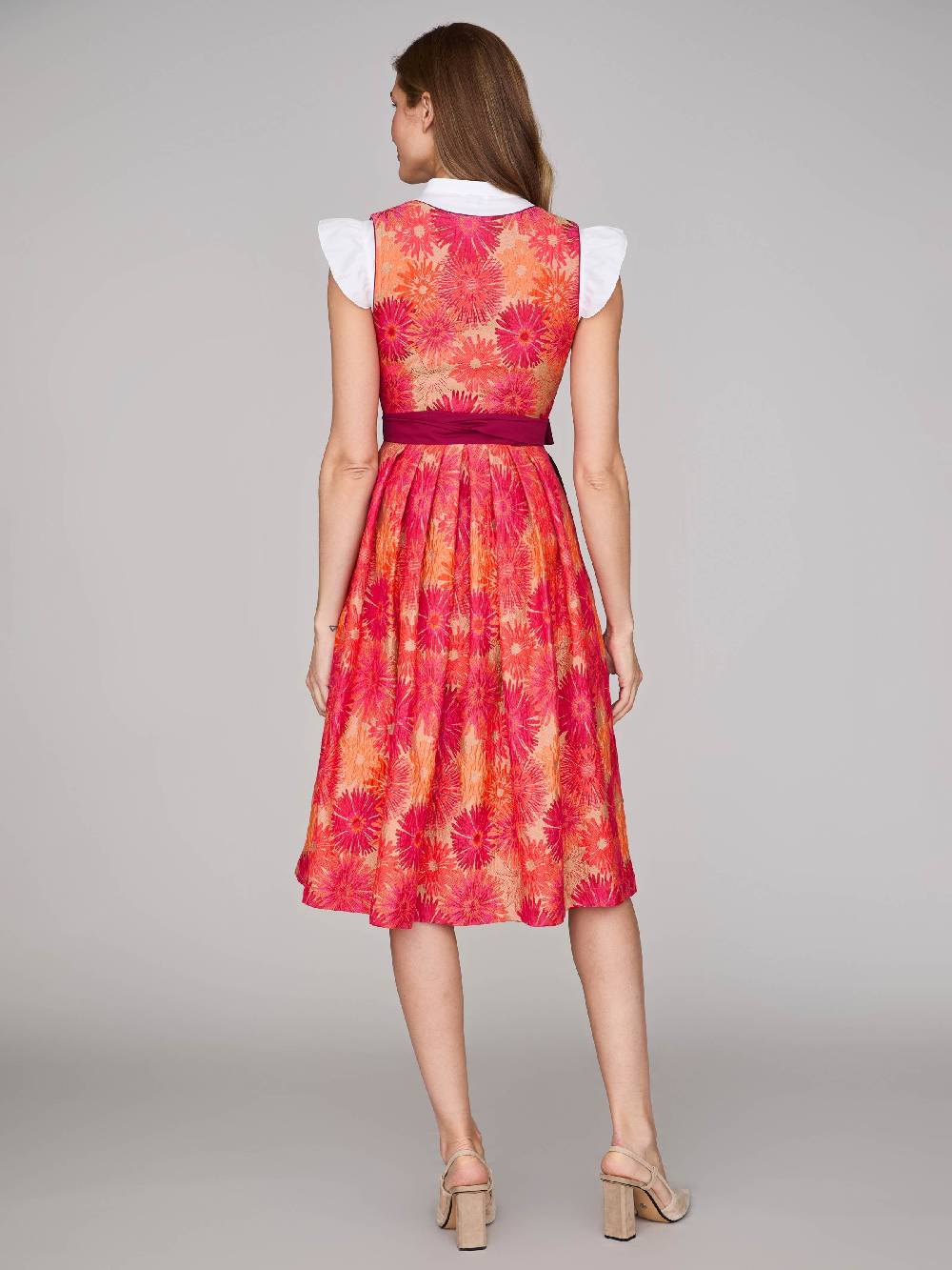 Limberry Pinkes Dirndl mit Blumenmuster - DAHLIA GERANIUM Sonderangebot