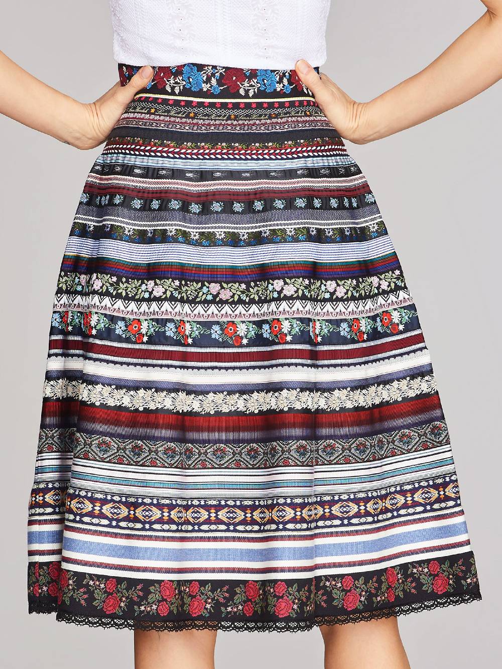 Limberry Dunkler Bänderrock - RIBBON SKIRT NIGHTSHADE Begrenztes Angebot