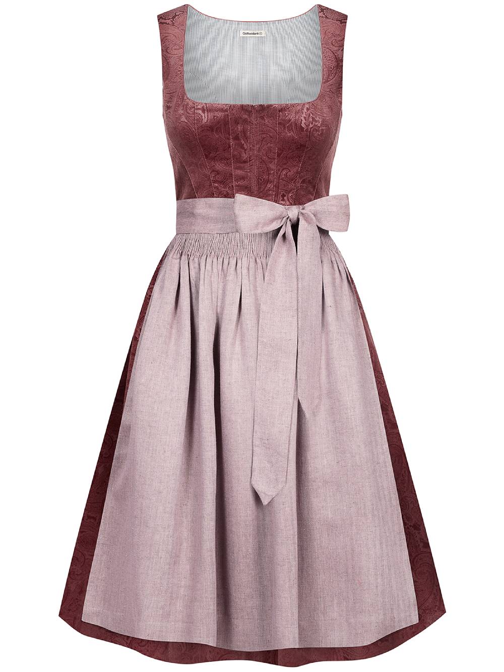 Limberry Rosafarbenes Dirndl aus gemustertem Samt - ANTONIA NELKENROSA Cyber Monday