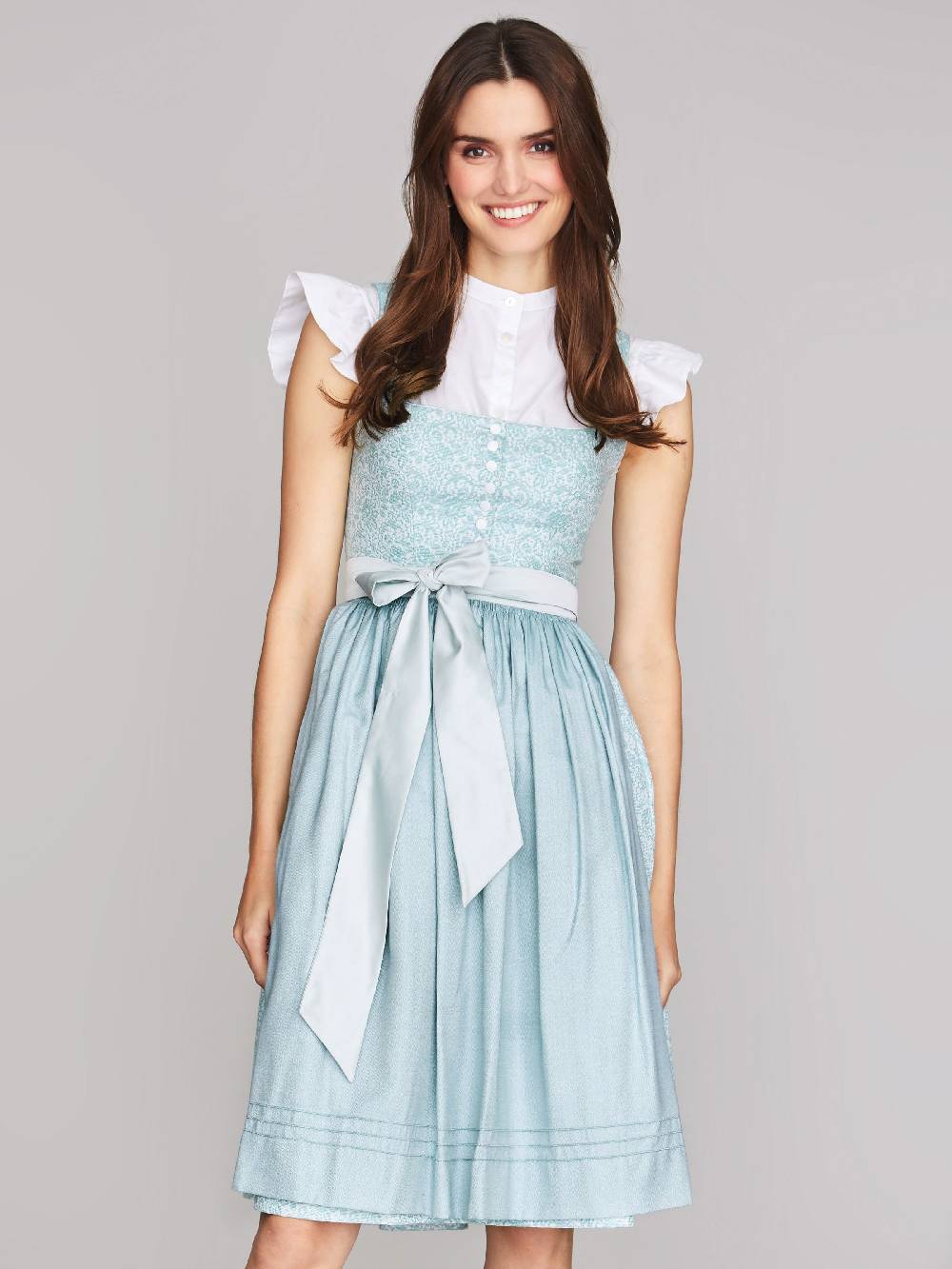 Limberry Türkis-farbenes Dirndl mit Blumenmuster - FIONA TÜRKIS Muttertagsangebot