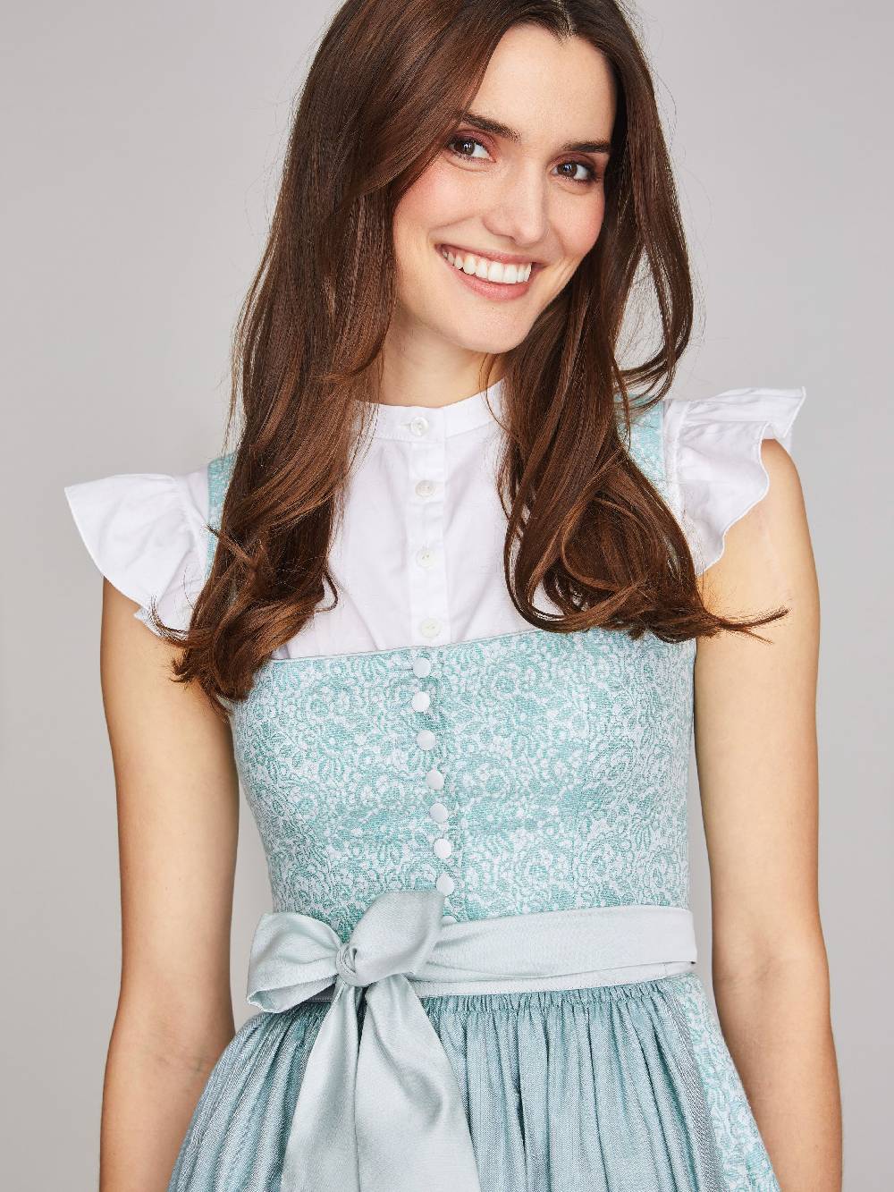 Limberry Türkis-farbenes Dirndl mit Blumenmuster - FIONA TÜRKIS Muttertagsangebot