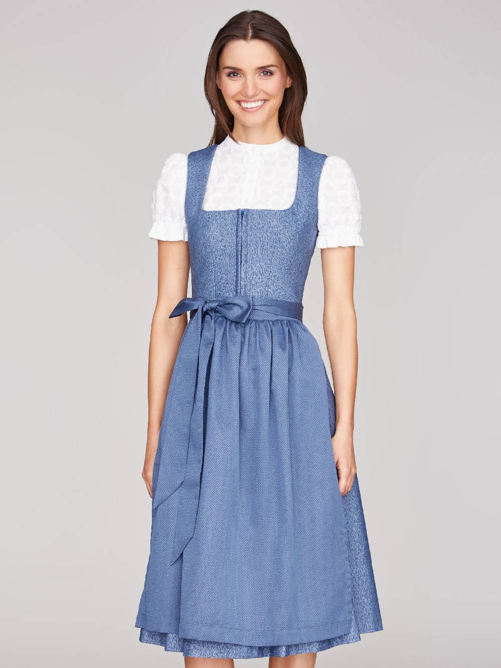 Limberry Hochgeschlossene Dirndlbluse in Weiß - LISA Zeitlich begrenztes Angebot