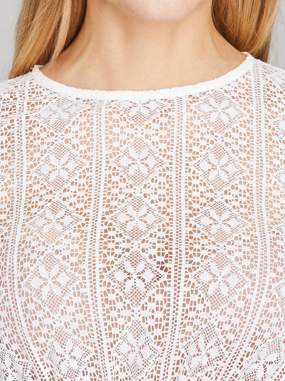 Limberry Weiße Dirndlbluse mit trachtigem Muster - VALENTINA Saisonale Angebote