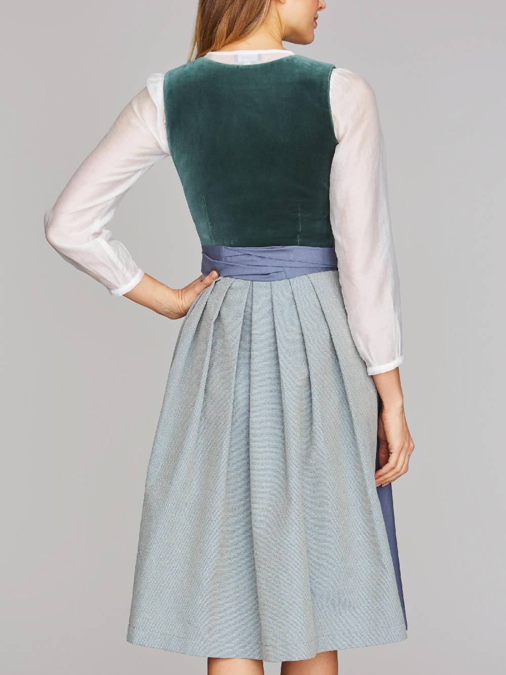 Limberry Dirndl mit Samt-Mieder in Eucalyptus - DELILAH EUCALYPTUS Super Sparpreis