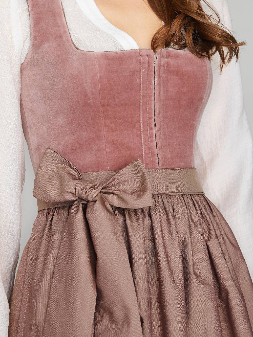 Limberry Rosa-farbenes Dirndl mit Samt-Mieder - DELILAH DUSTY ROSE Wochenangebot