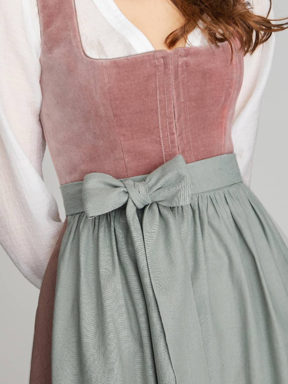 Limberry Rosa-farbenes Dirndl mit Samt-Mieder - DELILAH DUSTY ROSE Wochenangebot