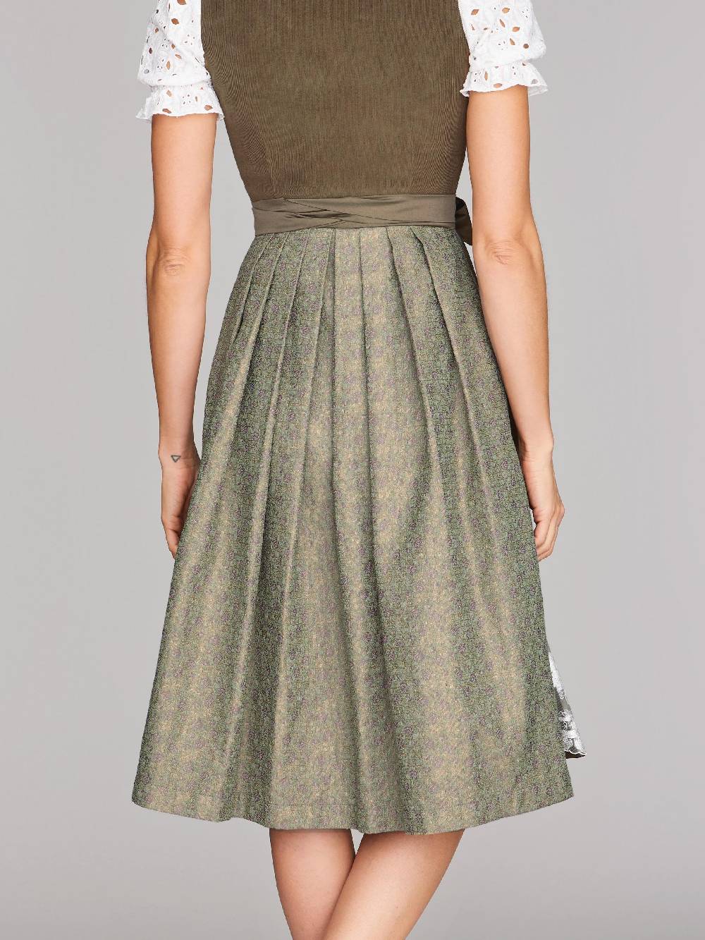 Limberry Dirndl mit Cord-Mieder in Oliv - CAMILLE OLIVE Sonderangebot der Fabrik