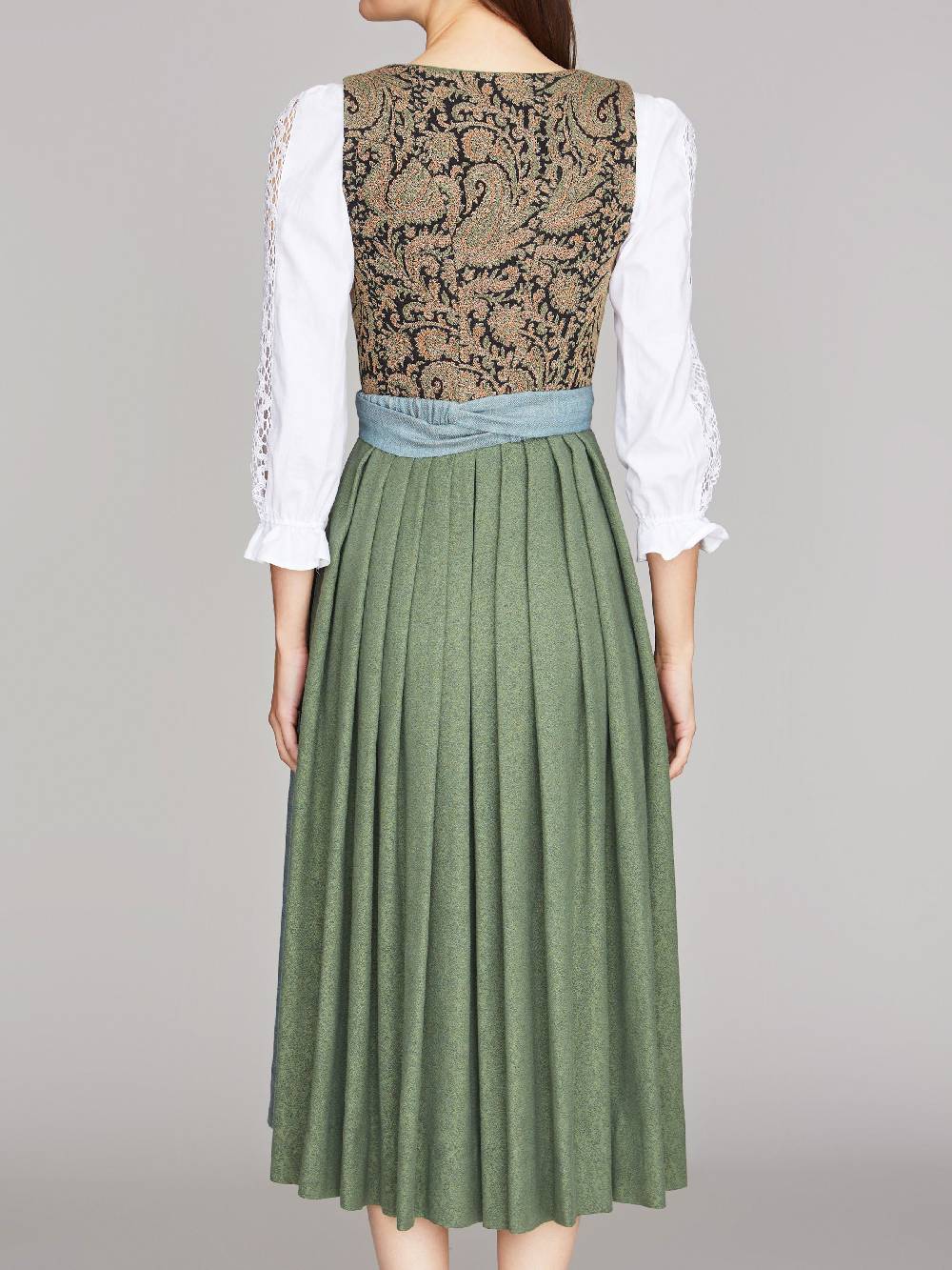 Limberry Gemustertes Dirndl mit Leinen-Mieder - ANNABELLE SCHWARZ Outlet